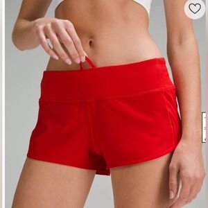 Lululemon speed up low-rise lined short size 6